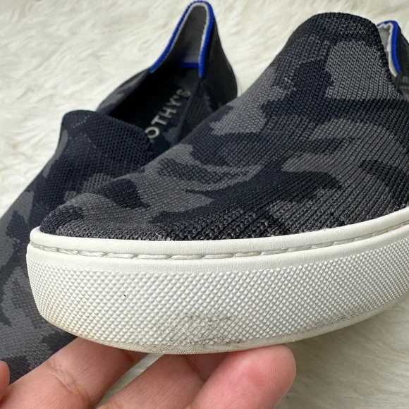 Rothy’s Grey Camo Slip On Sneaker Size 10 - Picture 13 of 15